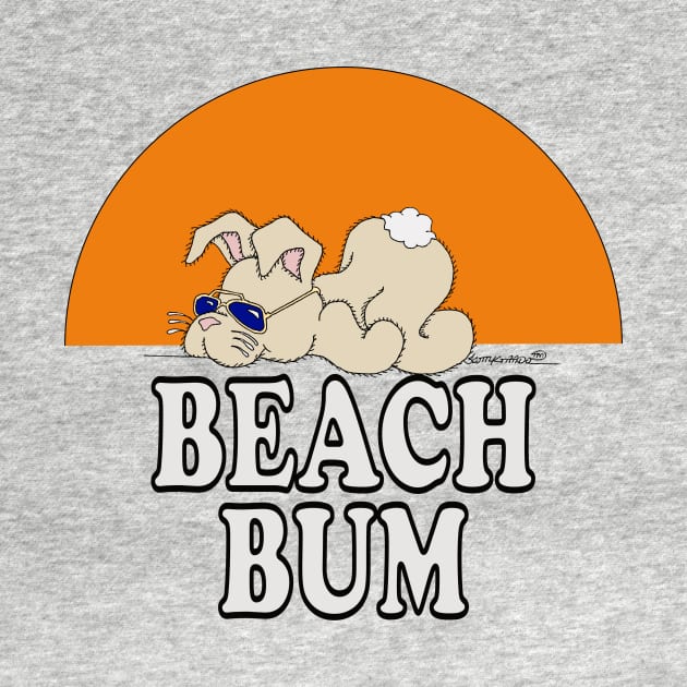 BEACH BUM Bunny T Shirt by ScottyGaaDo by ScottyGaaDo